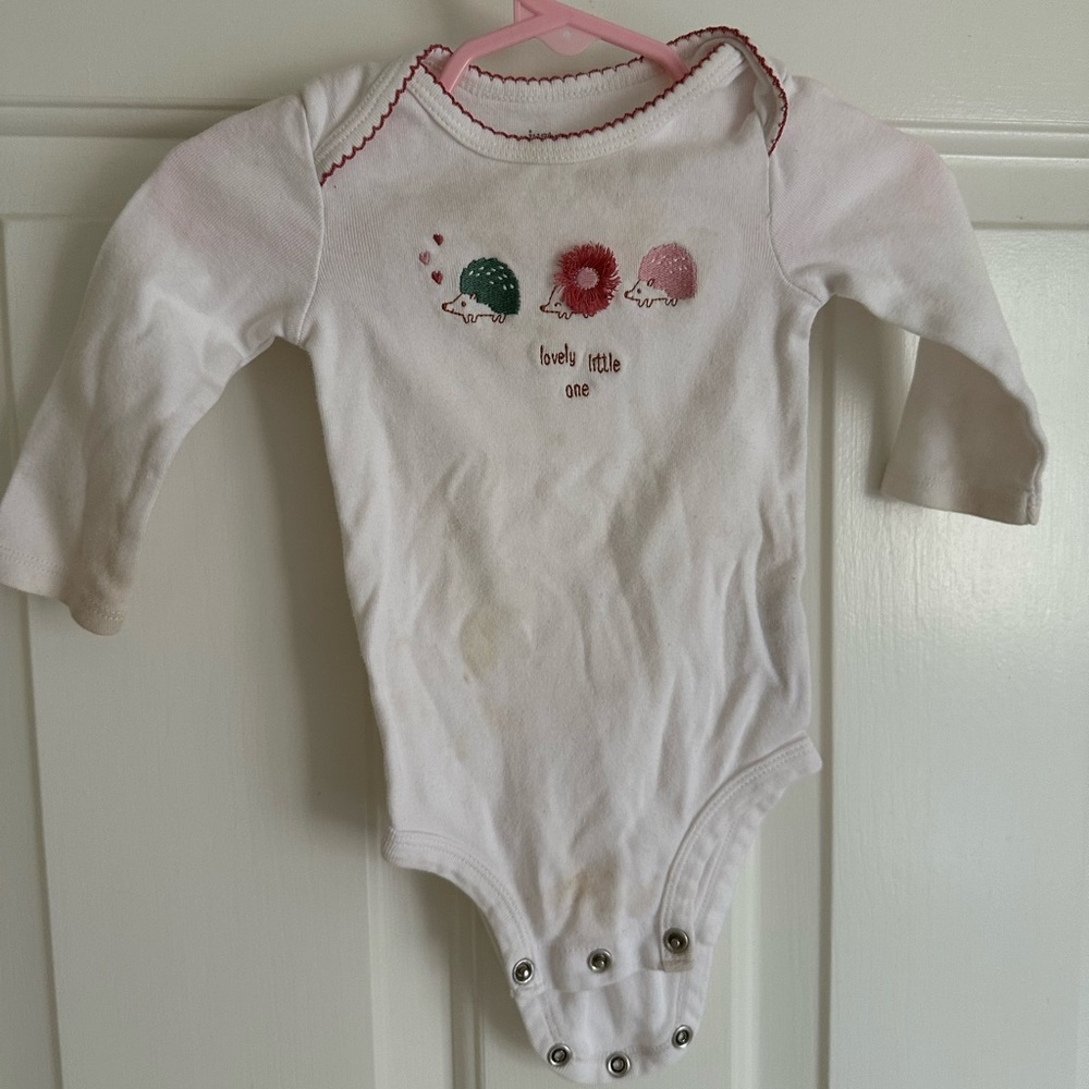 Carter’s onesie, 6 months
